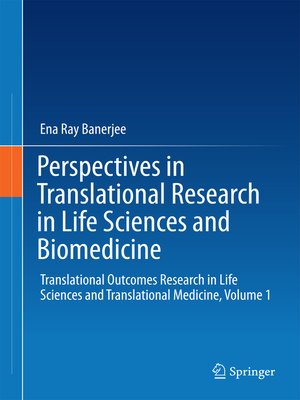 cover image of Perspectives in Translational Research in Life Sciences and Biomedicine